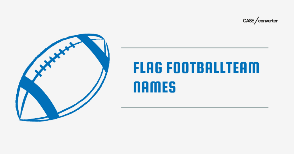 Flag Football Team Names