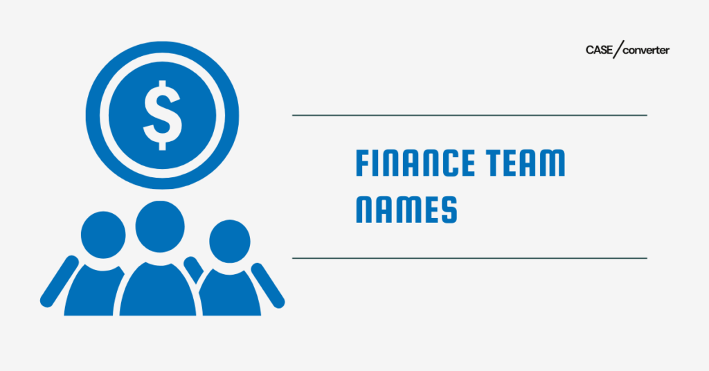 Finance Team Names
